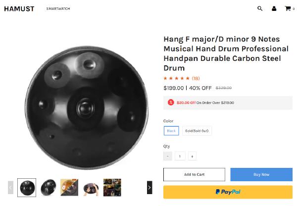 Hang F major/D minor 9 Notes Musical Hand Drum Professional Handpan Durable Carbon Steel Drum